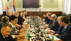 22 May 2018 The members of the European Integration Committee in meeting with the delegation of the French Senate’s Committee for European Affairs